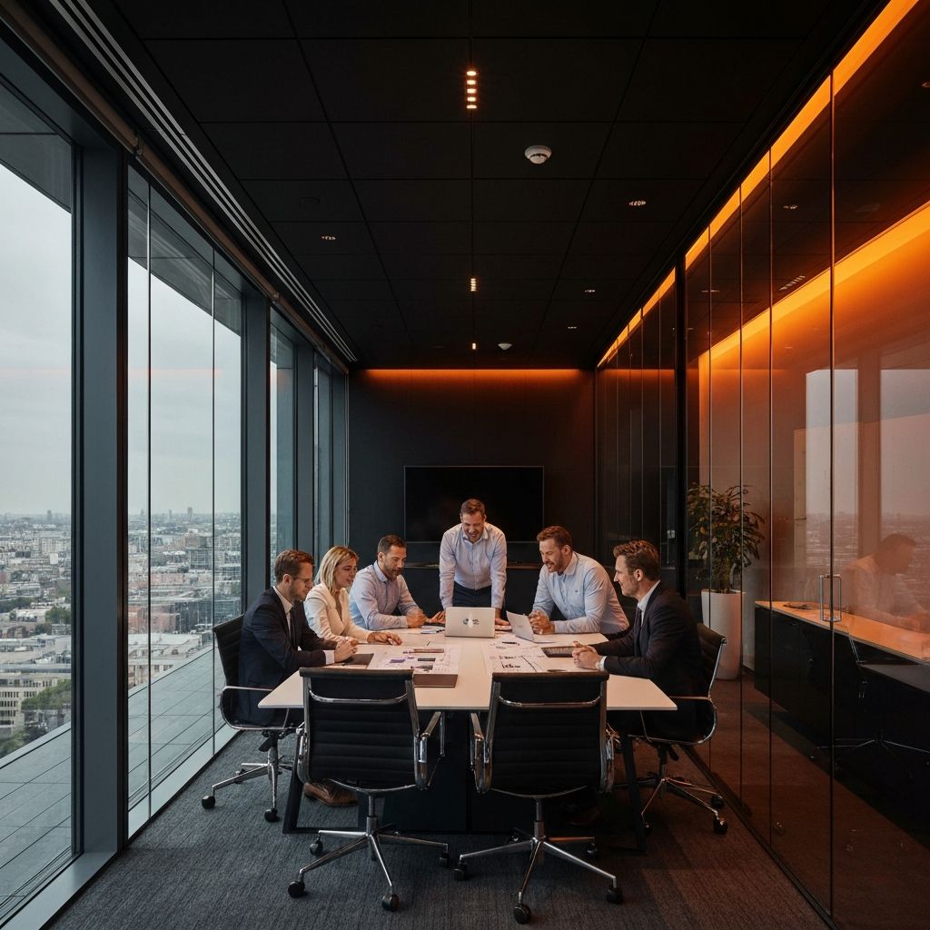 Professional team collaboration